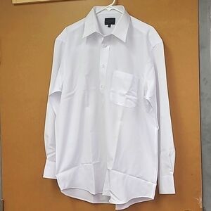 Leo Chevalier Size 32/33 White Dress Shirt